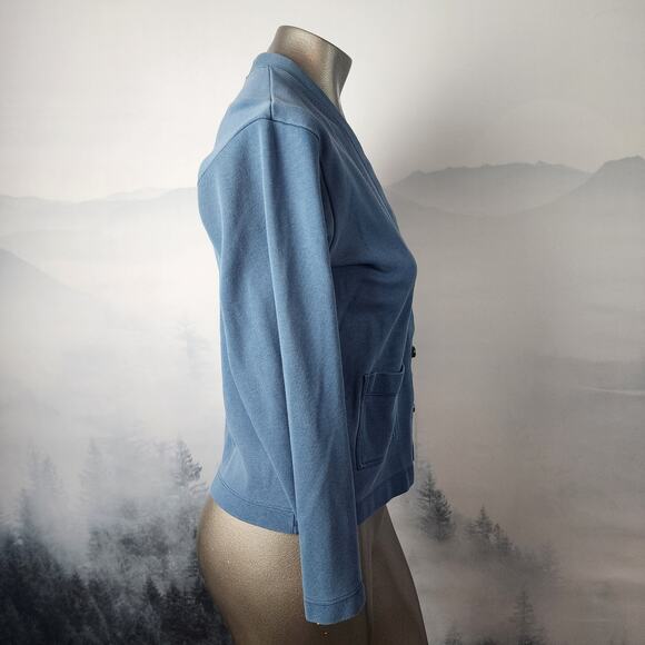 Vintage L.L.Bean Dusty Blue V-Neck Button Cardigan | Women's Medium* - Picture 5 of 12